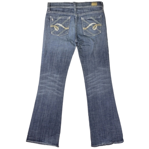 See Thru Soul I am Dino Flare Bootcut Jeans Size 28 - Picture 1 of 15